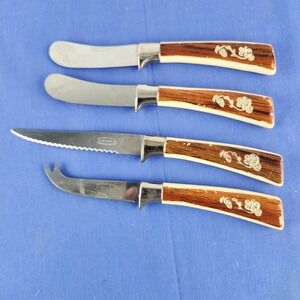 Vintage Prestige Lifetime Cutlery 4 Piece Set Sheffield England Knife Stainless